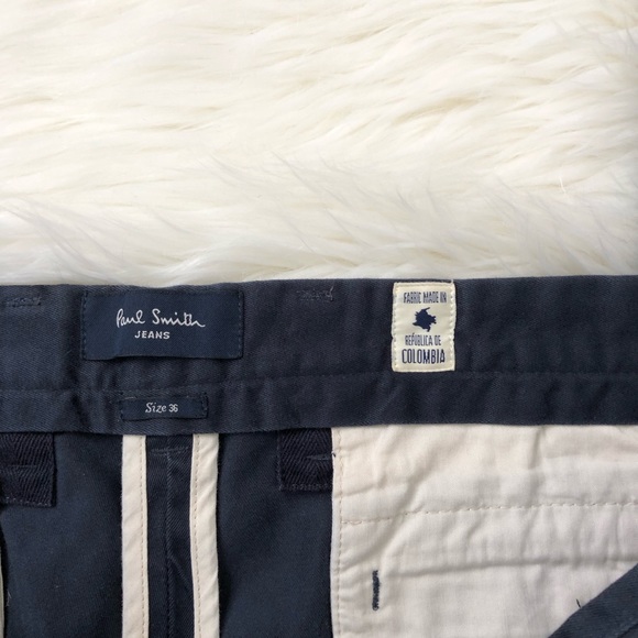 Paul Smith - Men’s Chino Pants Navy - Picture 2 of 4